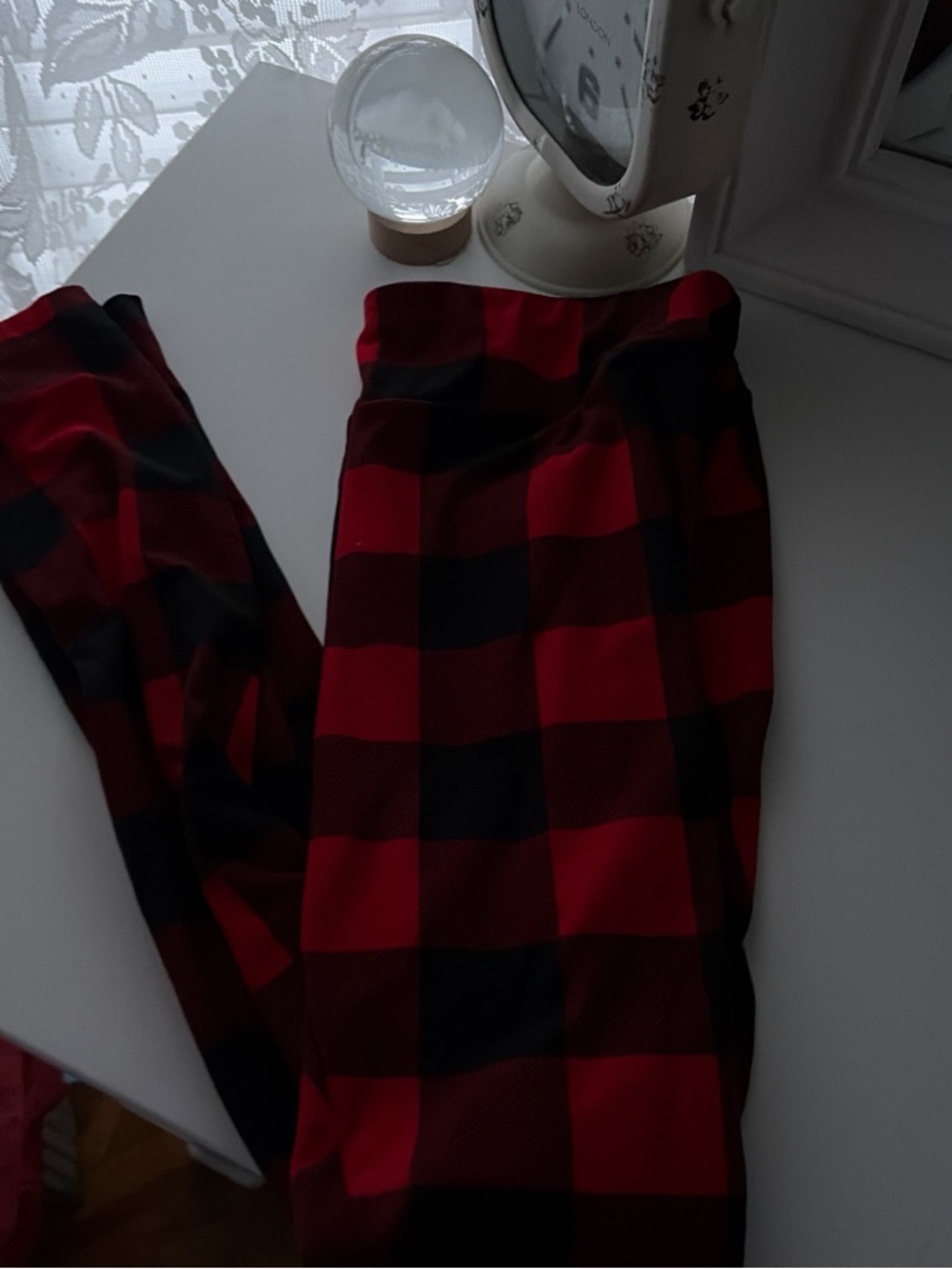 Red and Black Buffalo Plaid Pants
